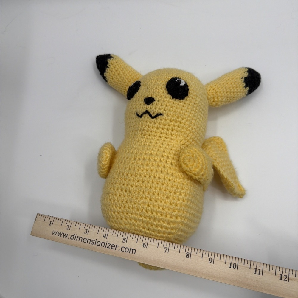 Handcrafted Cute Pikachu Pokemon Plush Crochet Amigurumi / Plushie 12" Handmade‎ - Picture 6 of 6